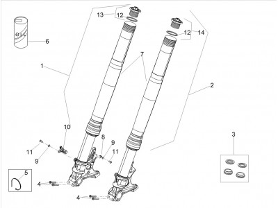 Εμπρός πιρούνι Ohlins